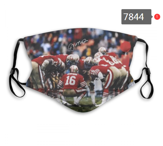 NFL 2020 San Francisco 49ers13 Dust mask with filter->nfl dust mask->Sports Accessory